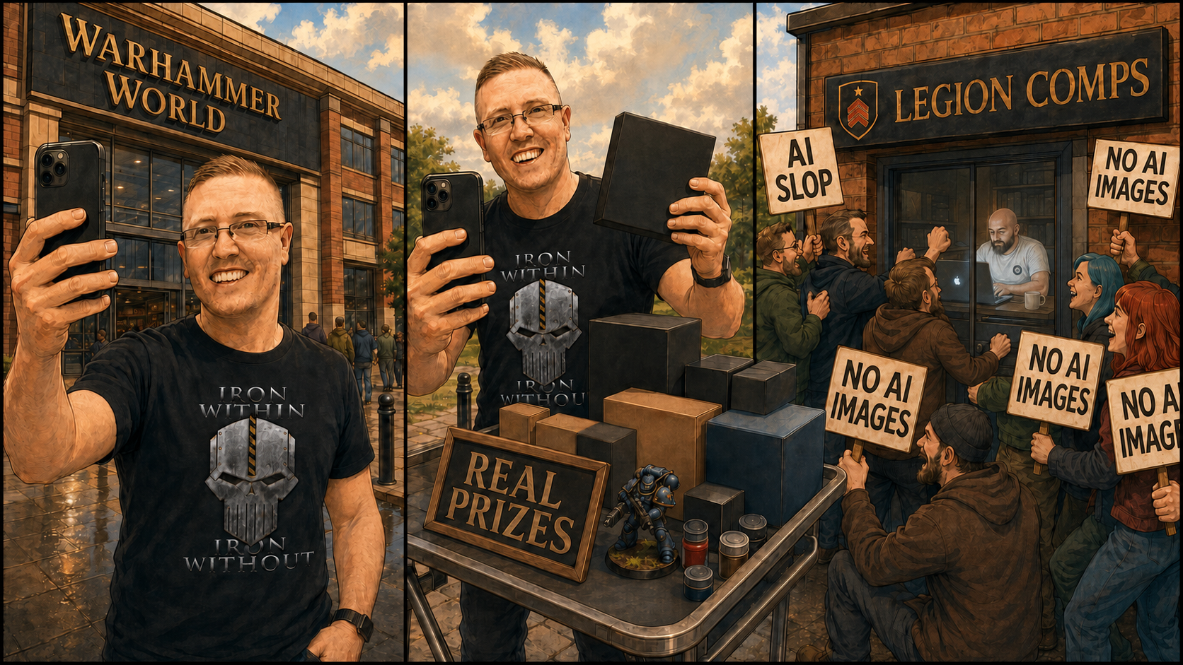 Warhammer trip , AI art rejection