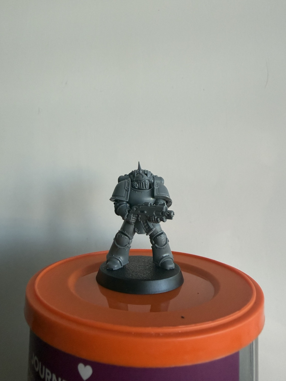 Step 1: bare Emperor's Children Mk III miniature before painting — reference view 1