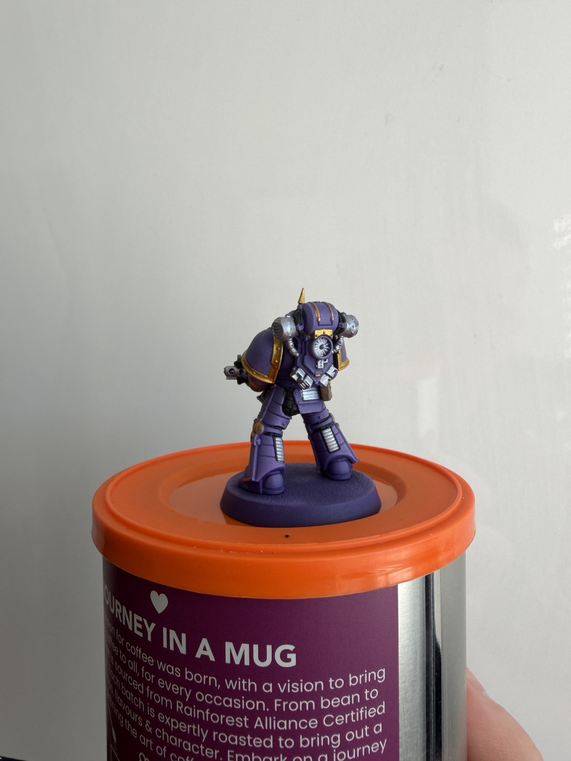 Step 9: Emperor's Children Mk III miniature with bright metallic refinement — reference view 3