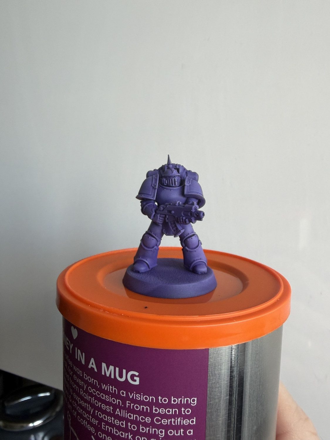 Step 3: Emperor's Children Mk III miniature with Cultist Purple midtone — reference view 1