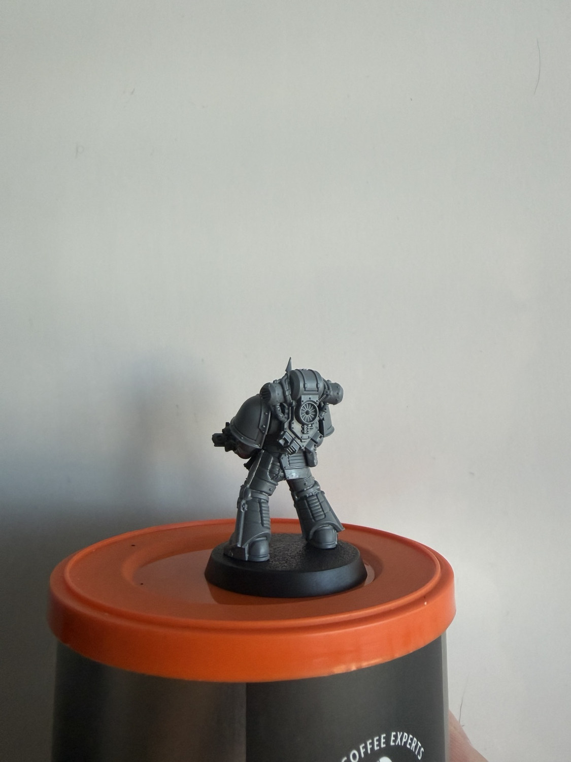 Step 1: bare Emperor's Children Mk III miniature before painting — reference view 3