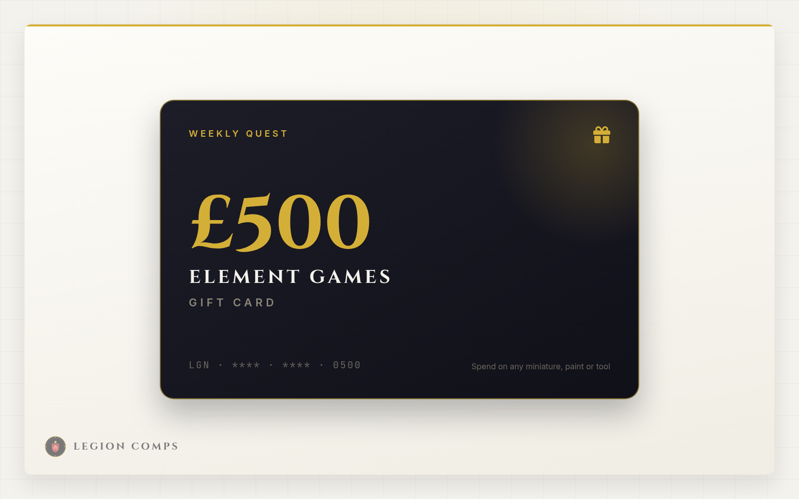 £500 Element Games Gift Card