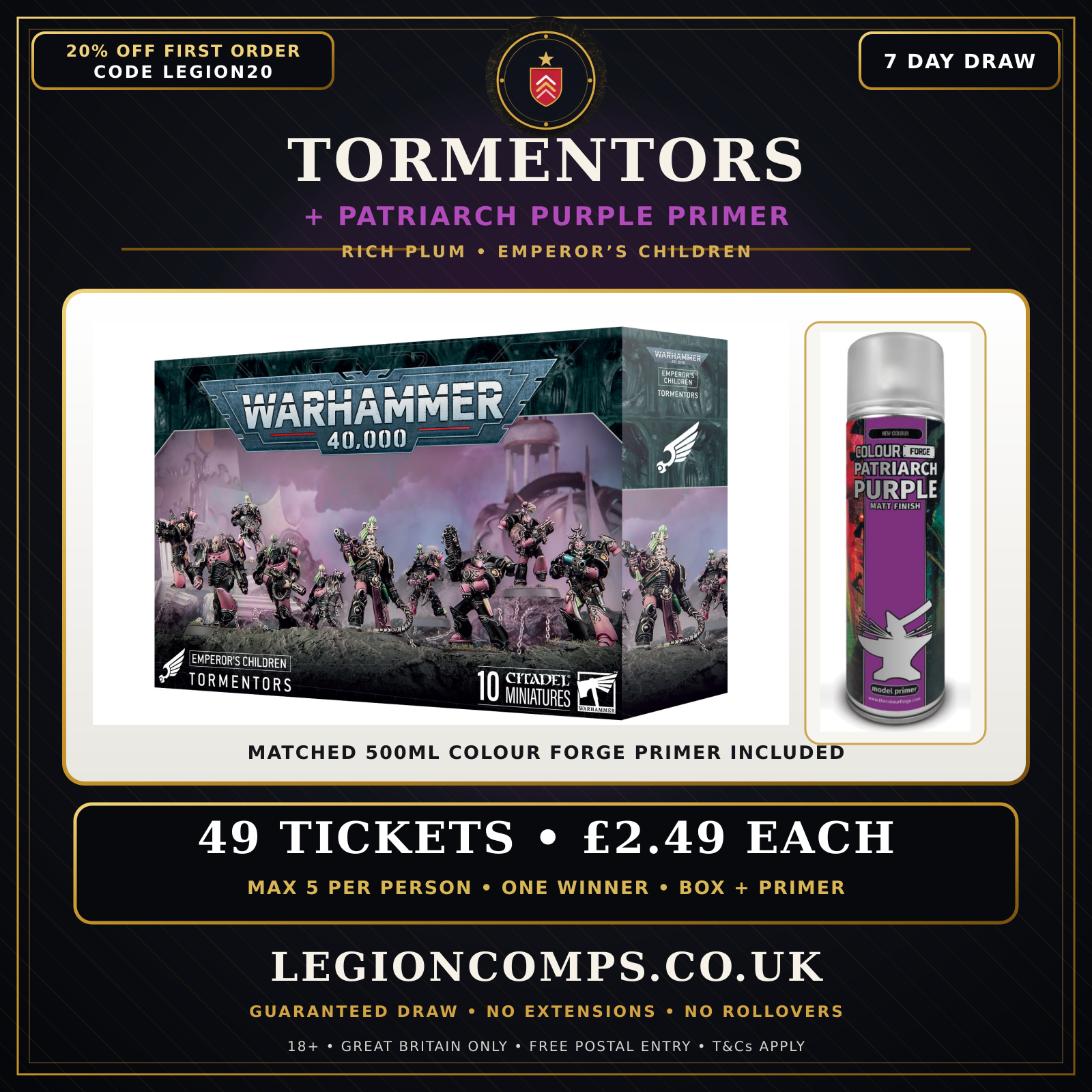 Emperor’s Children Tormentors/Infractors + Patriarch Purple Primer