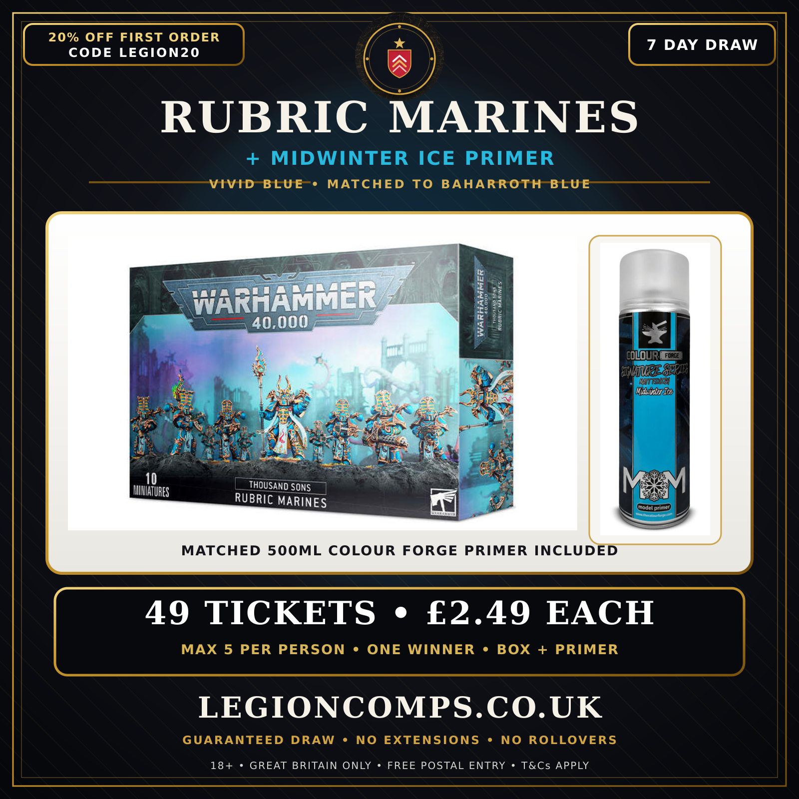 Thousand Sons Rubric Marines + Midwinter Ice Primer