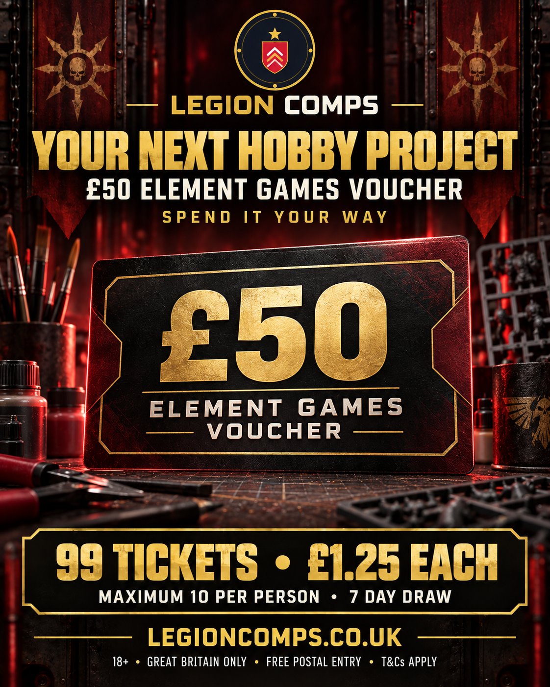 £50 Element Games Hobby Voucher