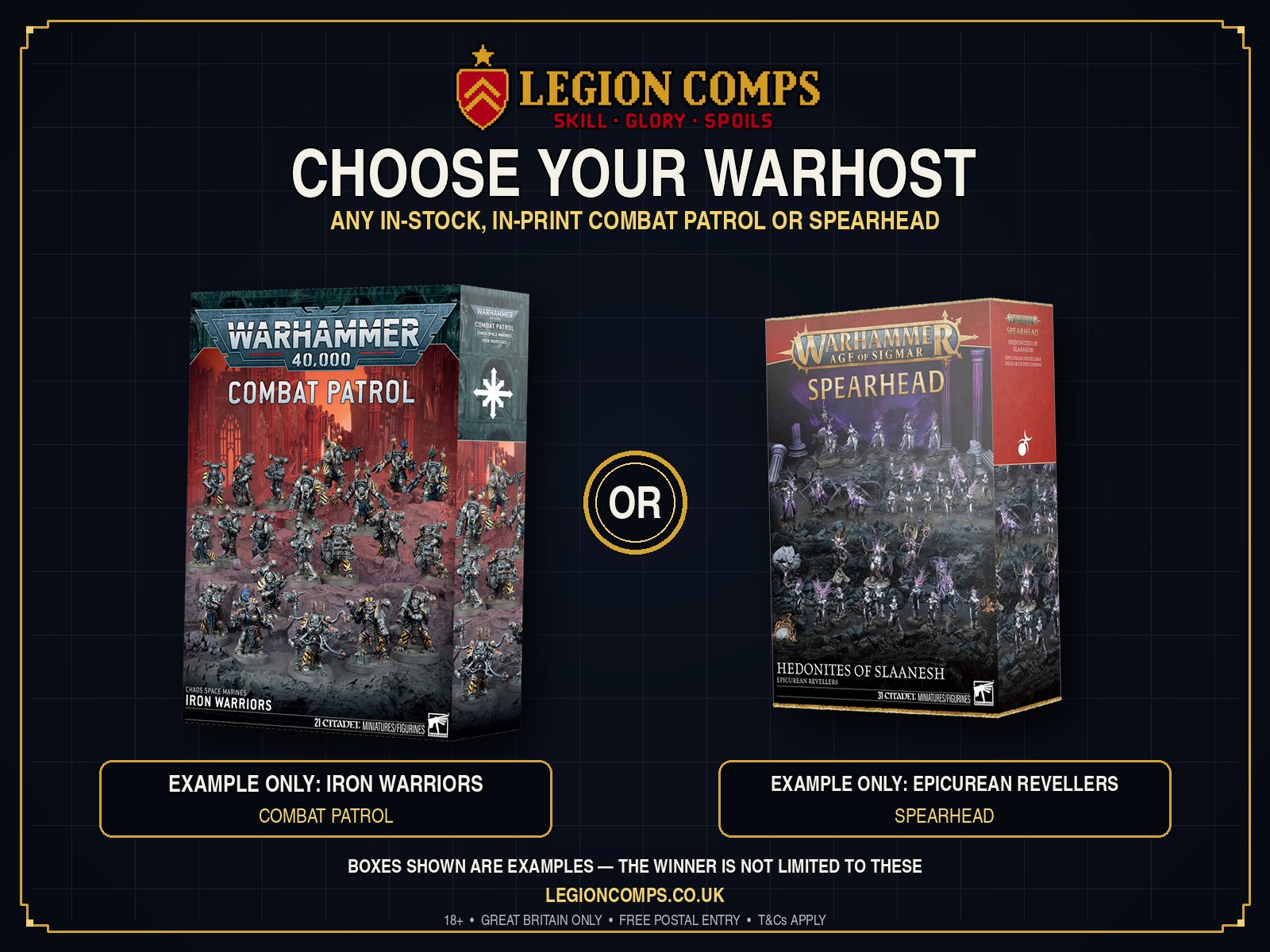 CHOOSE YOUR WARHOST – COMBAT PATROL OR SPEARHEAD
